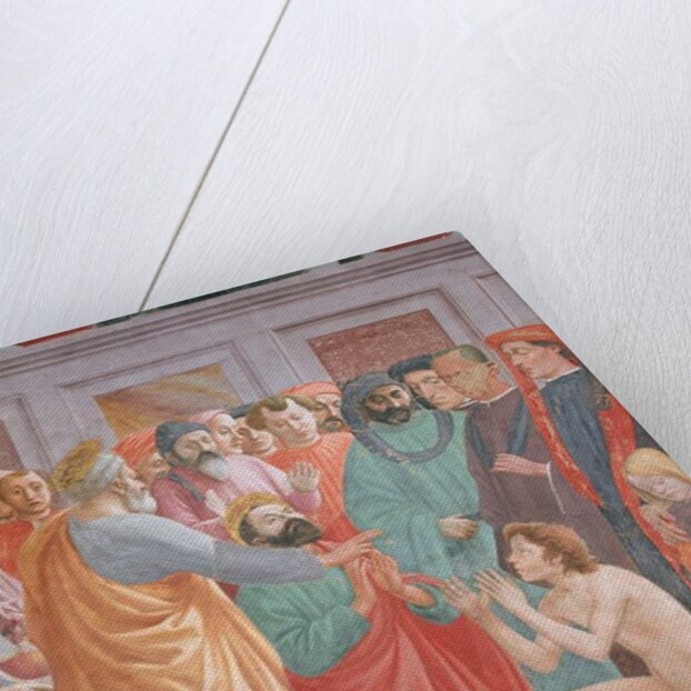 Detail of Raising of the Son of Theophilus and St Peter Enthroned by Filippino Lippi