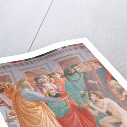 Detail of Raising of the Son of Theophilus and St Peter Enthroned by Filippino Lippi