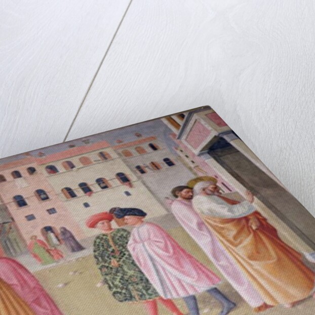 Healing of the Cripple and Raising of Tabitha by Tommaso Masolino da Panicale