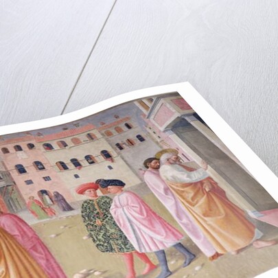 Healing of the Cripple and Raising of Tabitha by Tommaso Masolino da Panicale