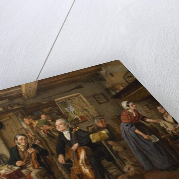 A Philharmonic Rehearsal in a Farmhouse, 1860 by John Evan Hodgson