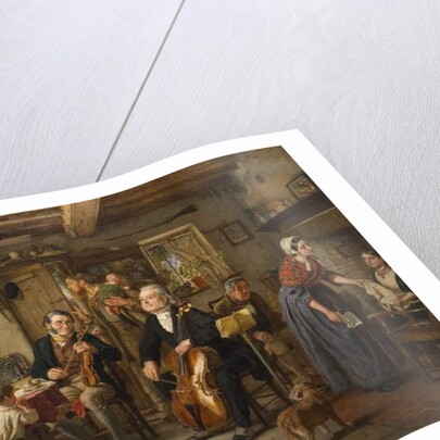 A Philharmonic Rehearsal in a Farmhouse, 1860 by John Evan Hodgson