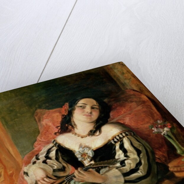 Lady Playing the Mandolin, 1854 by John Phillip