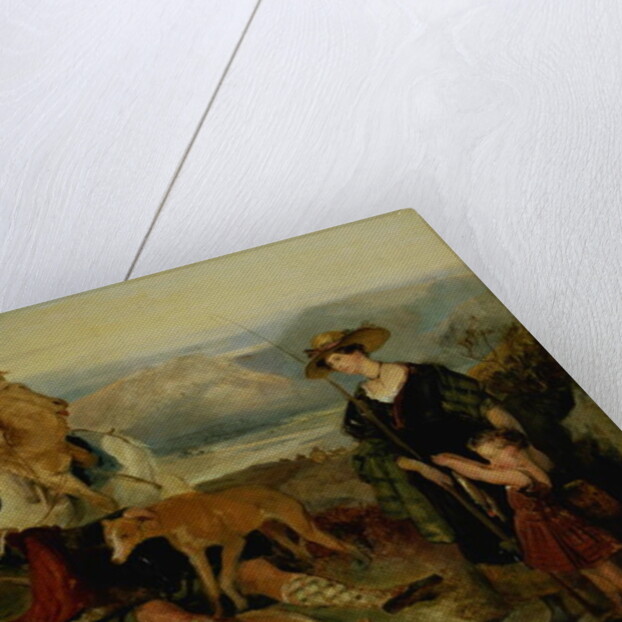 Deer Stalking in the Highlands, showing the Duchess of Bedford, the Duke of Gordon and Lord Alexander Russell by Edwin Landseer