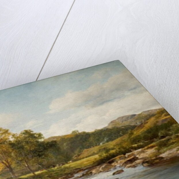 Stepping Stones on the river Llugwy, 1889 by David Bates