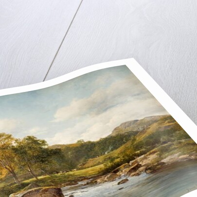 Stepping Stones on the river Llugwy, 1889 by David Bates