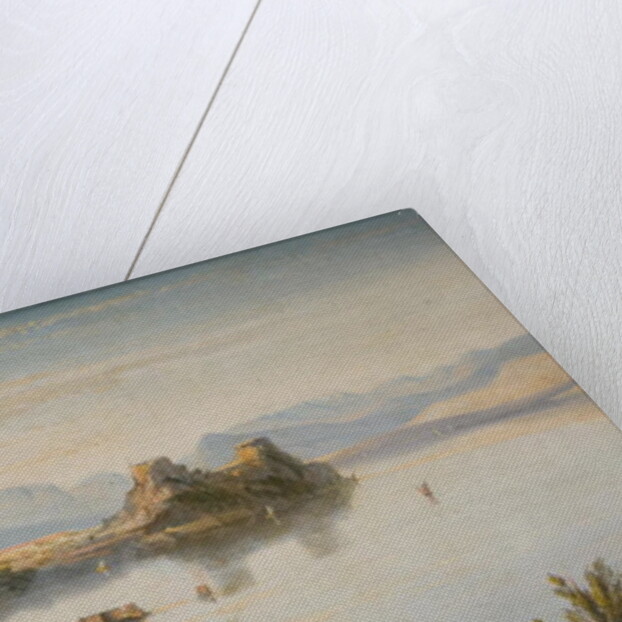 Albanian Mountains with Corfu in Distance by William James Linton