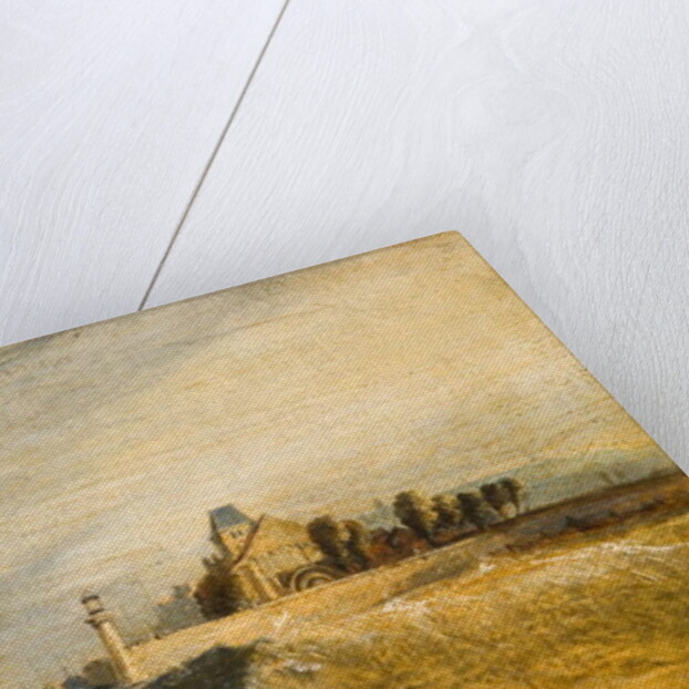 Coast Scene with Pier by Henry Dawson