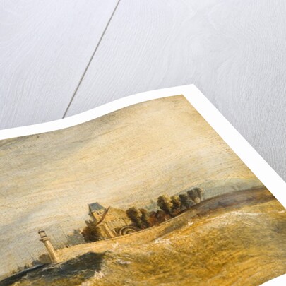 Coast Scene with Pier by Henry Dawson