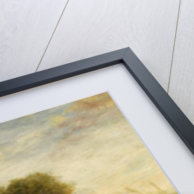 Gorse Gatherer - Child Crossing Mountain Stream, 1855 by Paul Falconer Poole