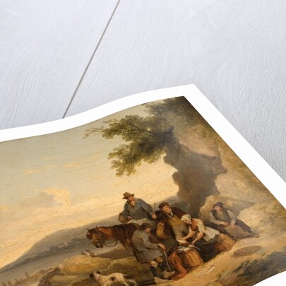 On the Beach at Portshead by William Shayer