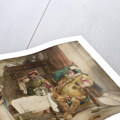 Scene from Shakespeare's 'Merry Wives of Windsor': Falstaff, Bardolf and Hostess, 1860 by William Knight Keeling