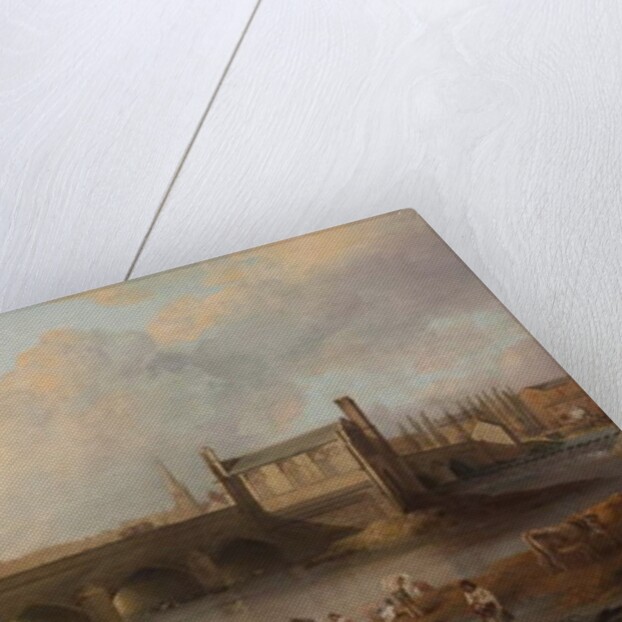 Wakefield Bridge and Chantry Chapel, 1793 by Philip Reinagle