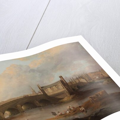 Wakefield Bridge and Chantry Chapel, 1793 by Philip Reinagle