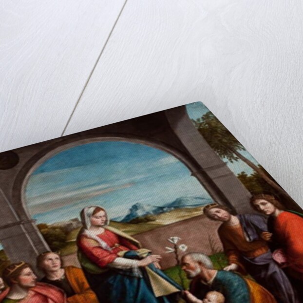 The Holy Family and Saints by Niccolo Pisano