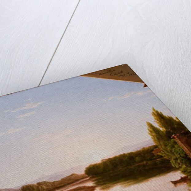 View on the Arno, near Florence, 1837 by Thomas Cole