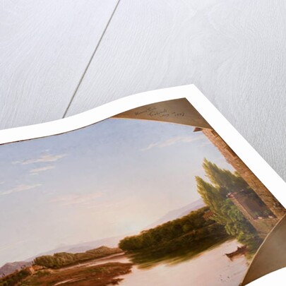 View on the Arno, near Florence, 1837 by Thomas Cole