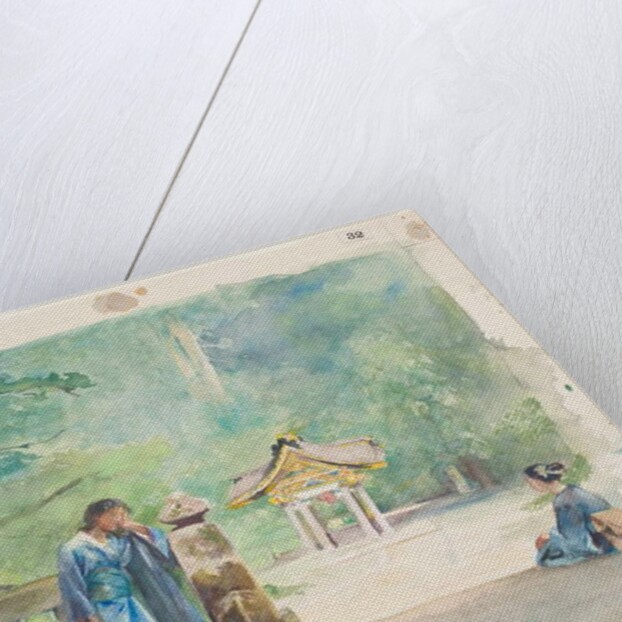 Sacred Font, Iyemitsu Temple by John La Farge or Lafarge