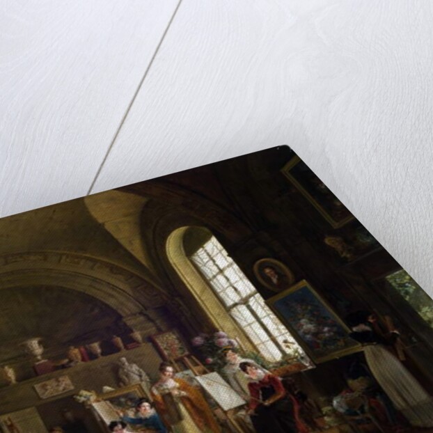 Interior of the Studio of Van Dael and his students at the Sorbonne, 1816 by Philipe Jacques van Bree