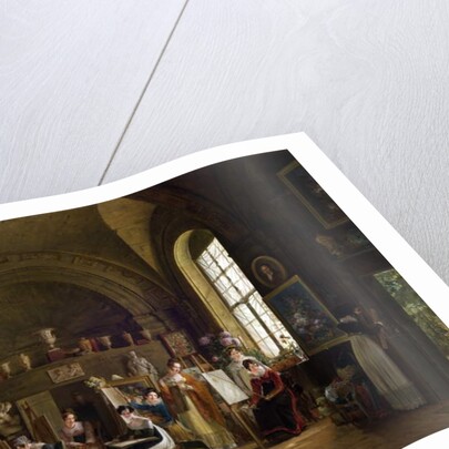 Interior of the Studio of Van Dael and his students at the Sorbonne, 1816 by Philipe Jacques van Bree