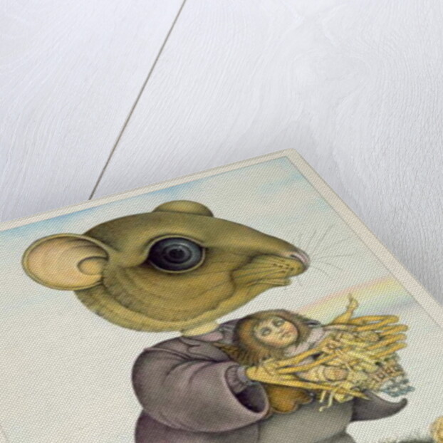 Mouse and Doll on a Snail Train by Wayne Anderson