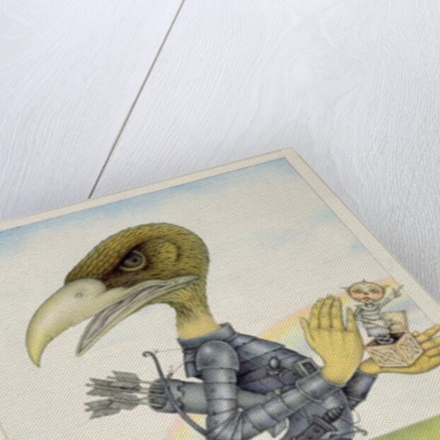 Bird in Armour on Sea Horse by Wayne Anderson