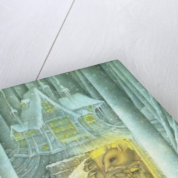 Thumbelina and Mouse in Snow by Wayne Anderson