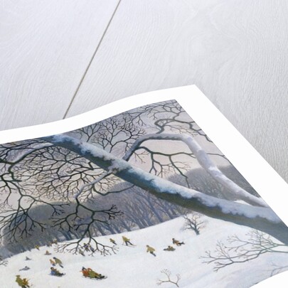 Tobogganing at the Golf Course by Bell-Currie Walter