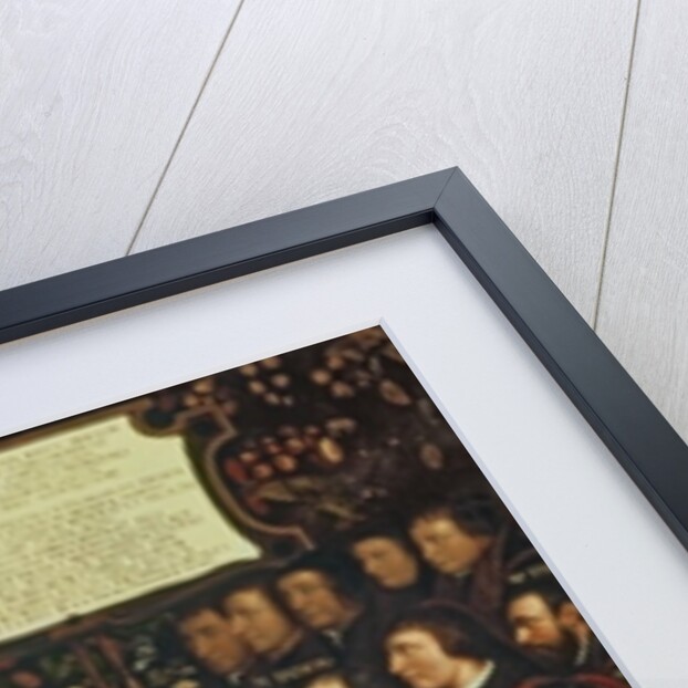 Henry VIII handing over a charter to Thomas Vicary, commemorating the joining of the Barbers and Surgeons Guilds, 1541 by Hans Holbein the Younger