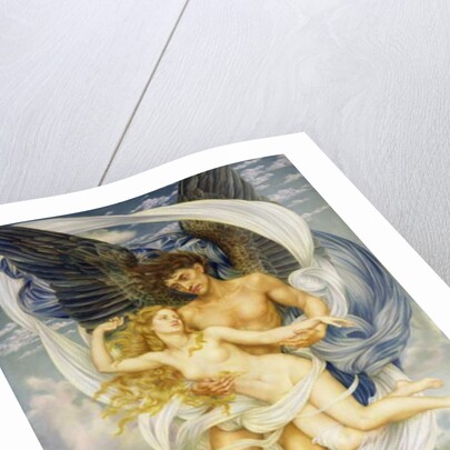 Boreas and Oreithyia, 1896 by Evelyn De Morgan