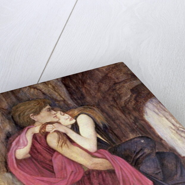 Two Figures in a Cave by John Roddam Spencer Stanhope