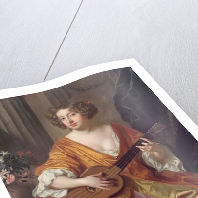 Portrait of Mrs Moll Davies, mistress of Charles II, flowers painted by Jean Baptiste Monnoyer by Peter Lely
