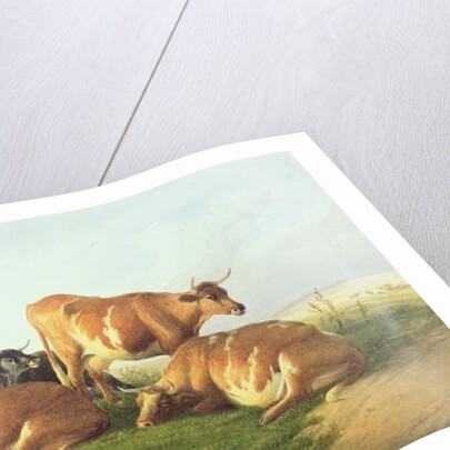 Cattle in a Landscape by Thomas Sidney Cooper