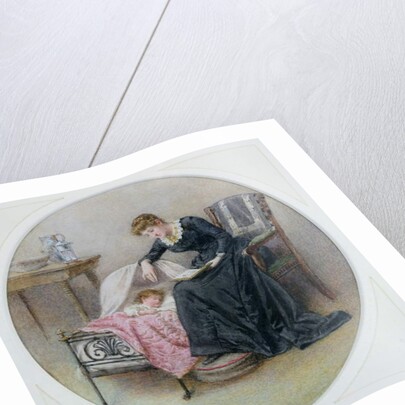 A Goodnight Story by George Goodwin Kilburne