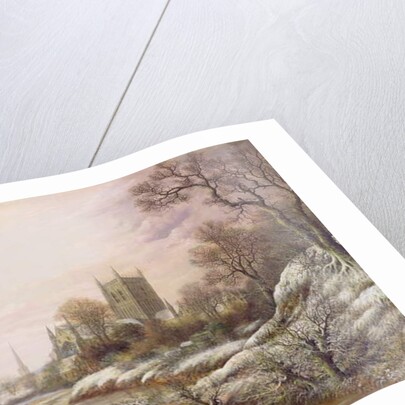 Worcester from the South West in the Snow, c.1875 by Charles Leaver