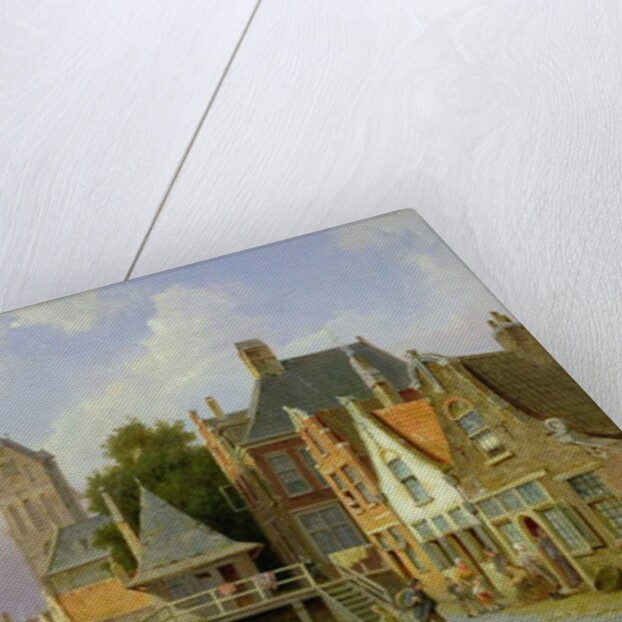 Canal Scene in Holland, 1898 by Pieter Christiaan Cornelis Dommelshuizen