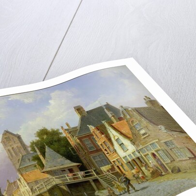 Canal Scene in Holland, 1898 by Pieter Christiaan Cornelis Dommelshuizen