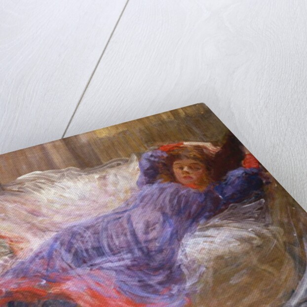 Girl Reclining on Sofa by Philip Wilson Steer