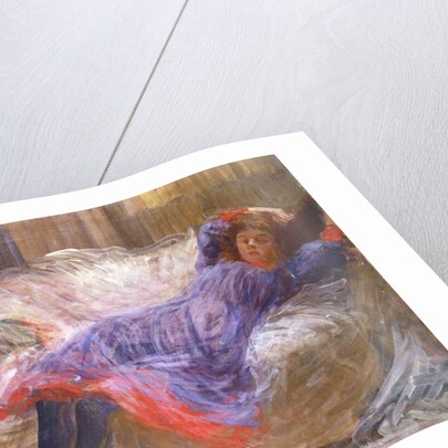 Girl Reclining on Sofa by Philip Wilson Steer