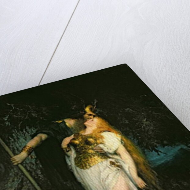 Wotan Bidding Farewell to Brunhilde, 1908 by Ferdinand Leeke