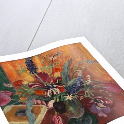 Lupins and tulips, c.1925 by Mildred Bendall