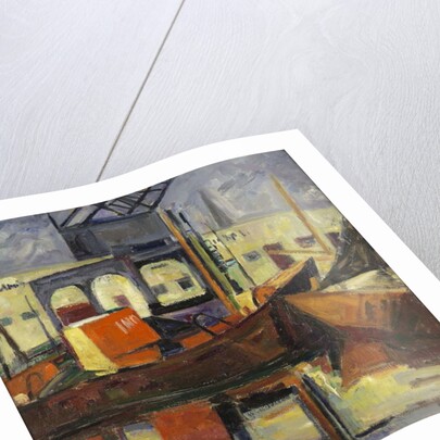 The harbour of Bordeaux, c.1945 by Mildred Bendall