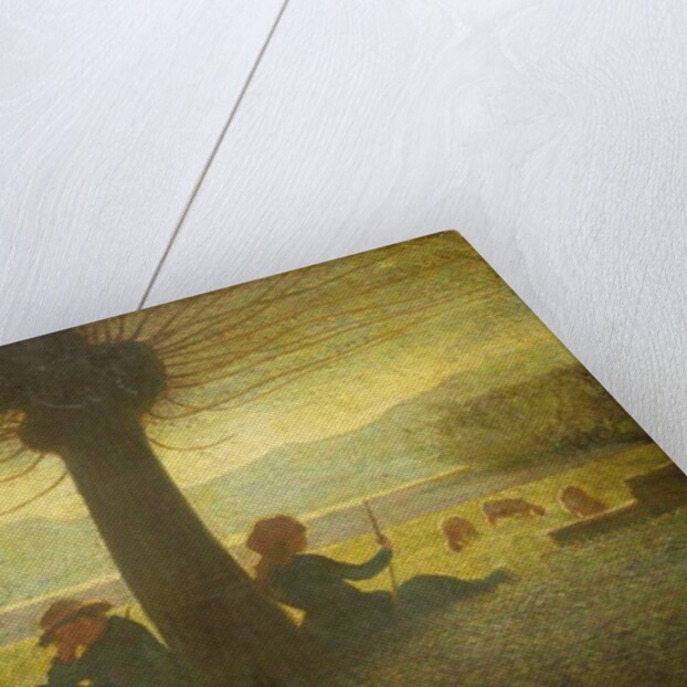 A Shepherd and Shepherdess resting beneath a Tree, c.1905 by Giuseppe Pellizza da Volpedo