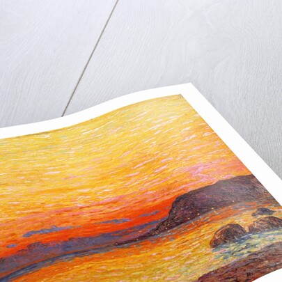 Sunset on coast by Professor Filiberto Minozzi