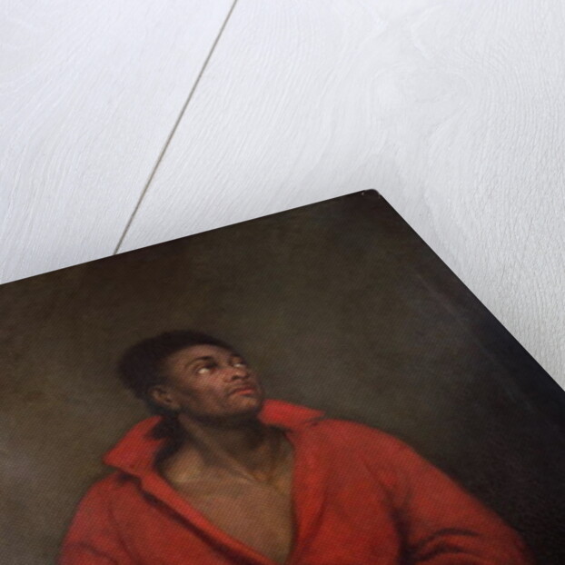 Portrait of a Slave in Chains by English School