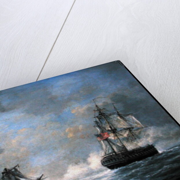 The action between U.S Frigate 'United States' and the British frigate 'Macedonian' off the Canary Islands on October 25th, 1812 by Richard Willis