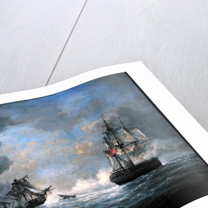 The action between U.S Frigate 'United States' and the British frigate 'Macedonian' off the Canary Islands on October 25th, 1812 by Richard Willis