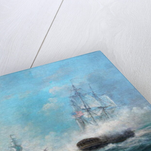 Engagement Between the Macedonian and United States 1812 by Richard Willis