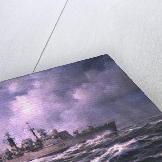 H.M.S. 'Exeter' at Sea, 1990 by Richard Willis