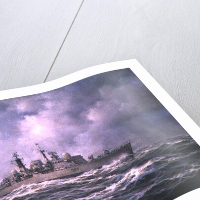 H.M.S. 'Exeter' at Sea, 1990 by Richard Willis